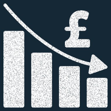 Lirası durgunluk Bar grafik grenli doku simgesi