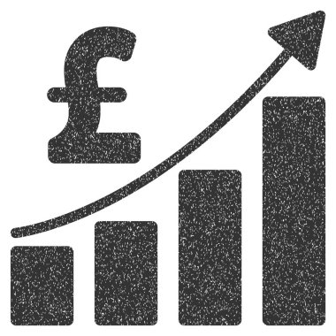 Lirası mali çubuk grafik grenli doku simgesi