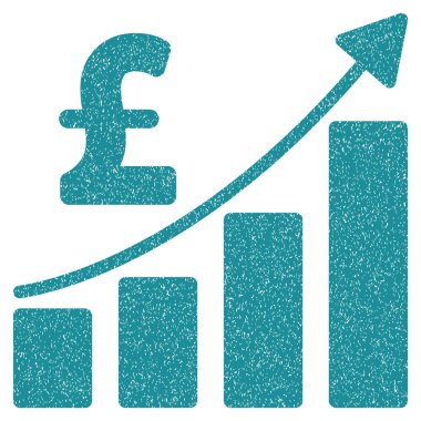 Lirası mali çubuk grafik grenli doku simgesi