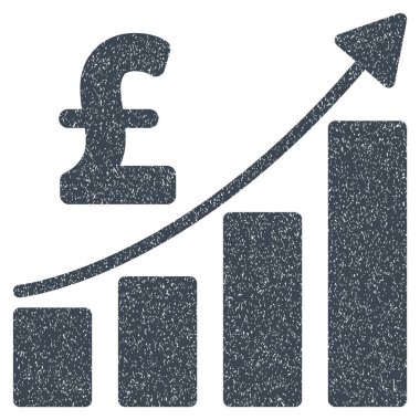 Lirası mali çubuk grafik grenli doku simgesi