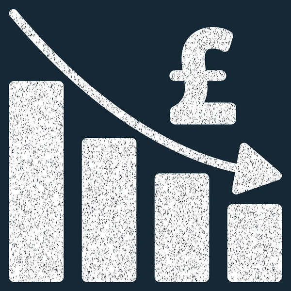 Lirası durgunluk Bar grafik grenli doku simgesi