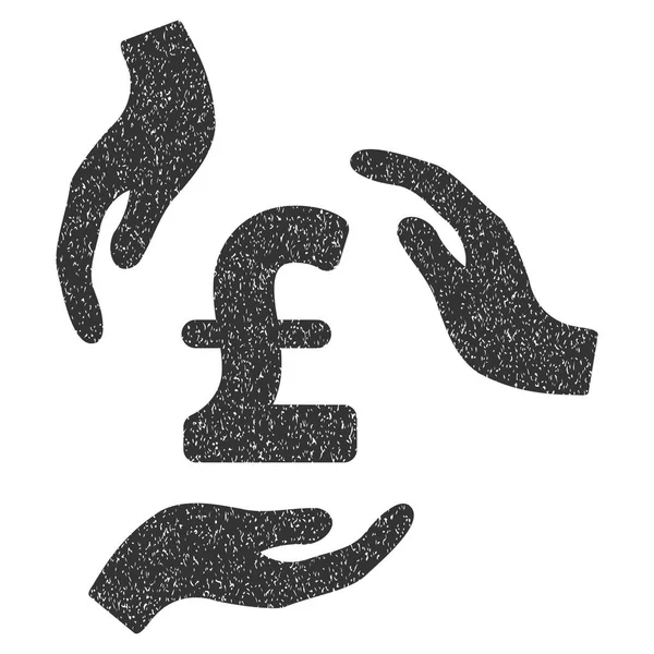Icône texture granuleuse pour les mains de Pound Care — Image vectorielle