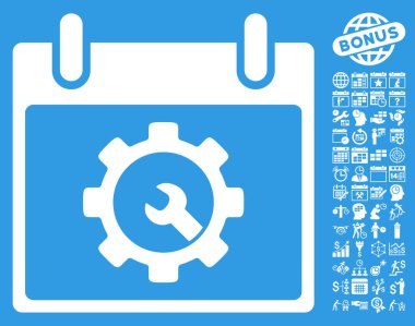 Seçenekleri araçlar takvim gün düz glif simgesi Bonus ile