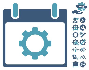 Vites seçenekleri takvim gün vektör simgesi Bonus ile