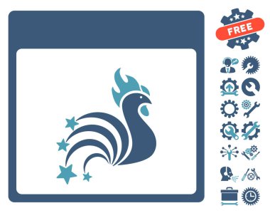 Horoz Fireworks ile Bonus sayfa vektör simge takvim