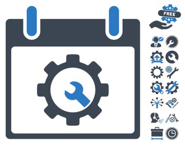 Seçenekleri araçlar takvim gün vektör simgesi Bonus ile