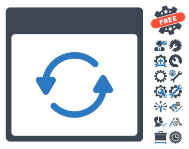 Takvim sayfası vektör simgesi ile Bonus güncelleme