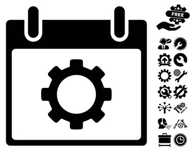 Vites seçenekleri takvim gün vektör simgesi Bonus ile