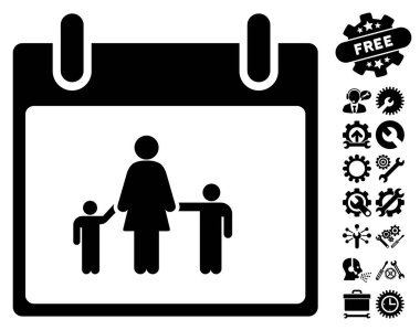 Bonus ile anne takvim günü vektör simgesi