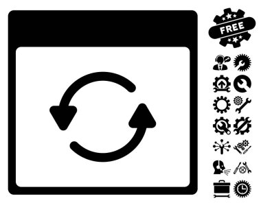 Takvim sayfası vektör simgesi ile Bonus güncelleme