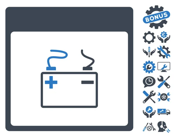 Acumulador Calendario Página Vector Icono Con Bono — Archivo Imágenes Vectoriales