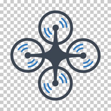 Quadcopter vida döndürme vektör Eps simgesi