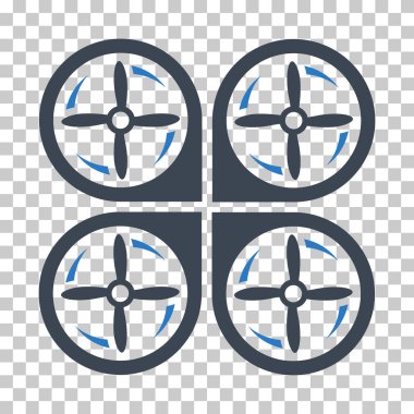 Quadrotor döndürme vektör Eps simgesi vidalar