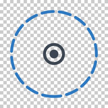 Yuvarlak alan vektör Eps simgesi