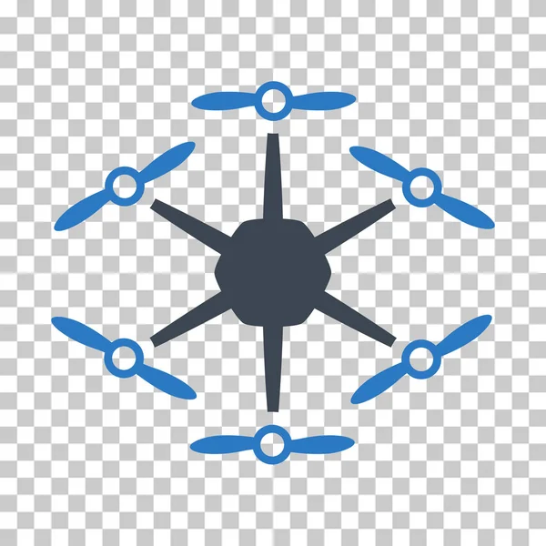 Hexacopter Vector Eps Icon — Stock Vector