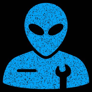 Uzaylı mekanik grenli doku simgesi