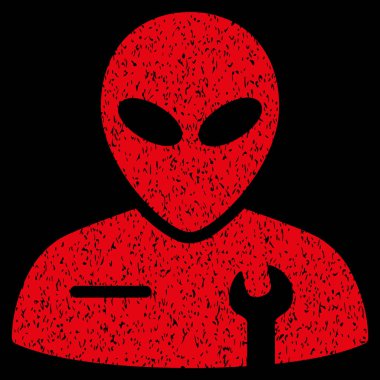 Uzaylı mekanik grenli doku simgesi