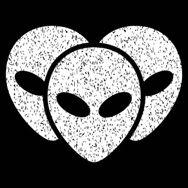 Ziyaretçi kafaları grenli doku simgesi