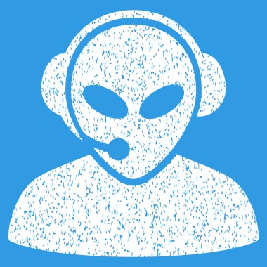 Uzaylı çağrı merkezi grenli doku simgesi