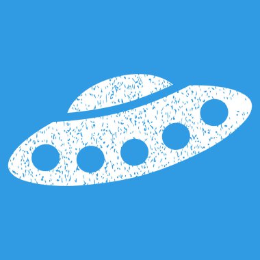 Ziyaretçi uzay gemisi grenli doku simgesi