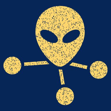 Uzaylı bağlantıları grenli doku simgesi