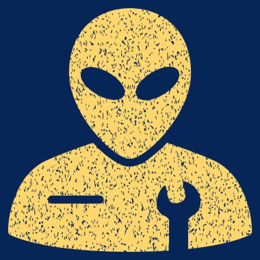 Uzaylı mekanik grenli doku simgesi