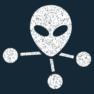 Uzaylı bağlantıları grenli doku simgesi