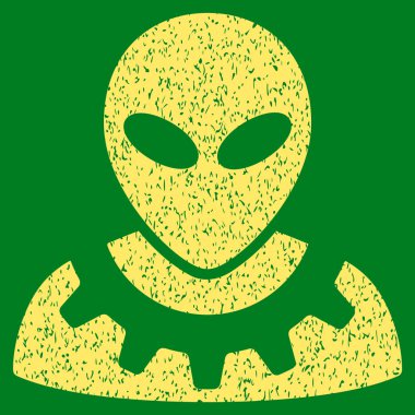 Yabancı mühendis grenli doku simgesi