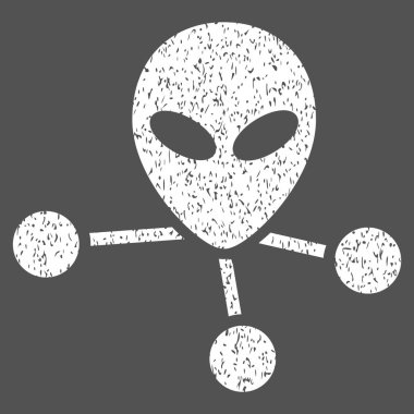 Uzaylı bağlantıları grenli doku simgesi