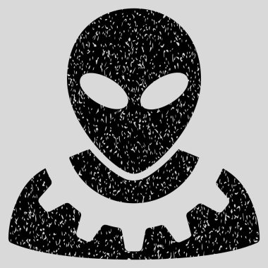 Yabancı mühendis grenli doku simgesi