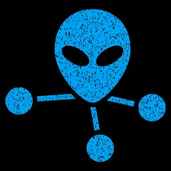 Uzaylı bağlantıları grenli doku simgesi