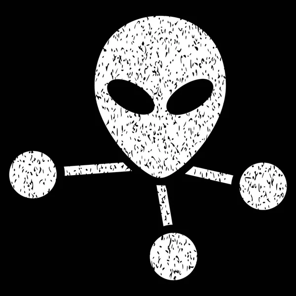 Uzaylı bağlantıları grenli doku simgesi