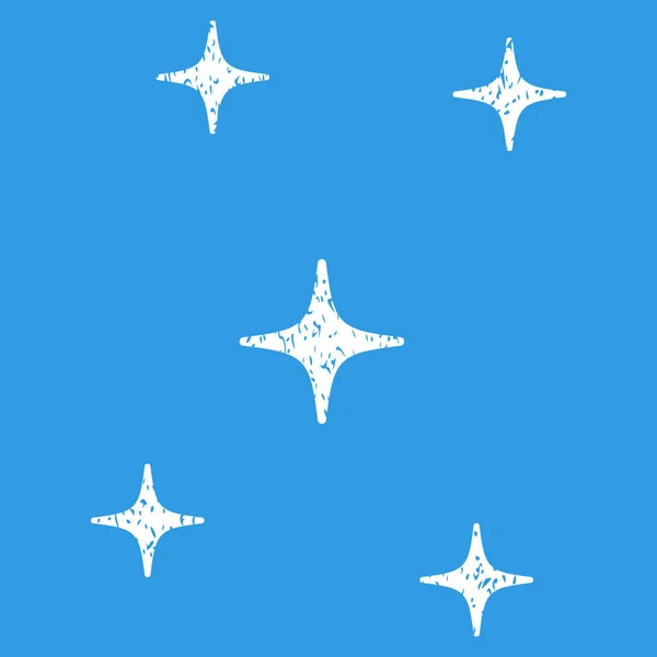 Étoiles texture granuleuse icône — Image vectorielle