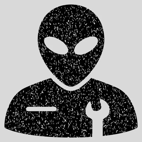 Uzaylı mekanik grenli doku simgesi