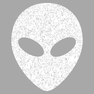 Uzaylı kafası grenli doku simgesi