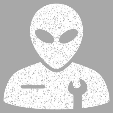 Uzaylı mekanik grenli doku simgesi