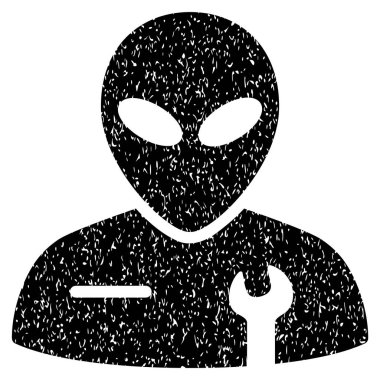 Uzaylı mekanik grenli doku simgesi