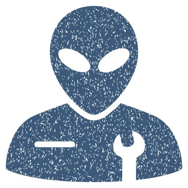 Uzaylı mekanik grenli doku simgesi