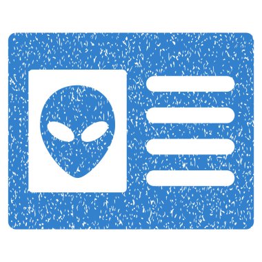 Uzaylı hesap kartı grenli doku simgesi