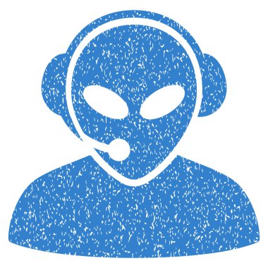 Uzaylı çağrı merkezi grenli doku simgesi