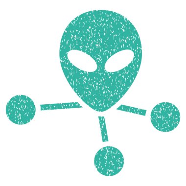 Uzaylı bağlantıları grenli doku simgesi