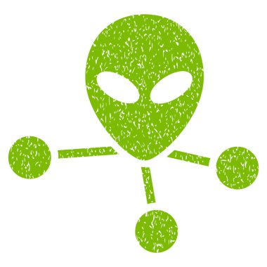 Uzaylı bağlantıları grenli doku simgesi