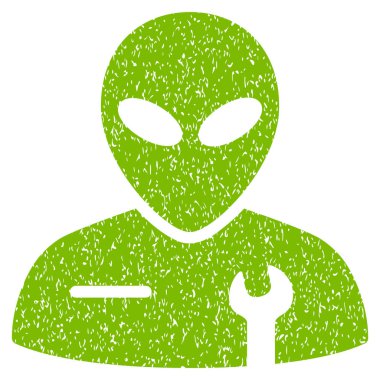 Uzaylı mekanik grenli doku simgesi