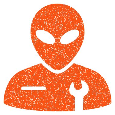 Uzaylı mekanik grenli doku simgesi