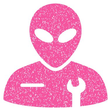 Uzaylı mekanik grenli doku simgesi