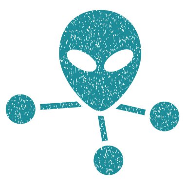 Uzaylı bağlantıları grenli doku simgesi