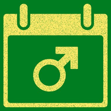 Mars erkek sembol takvim gün grenli doku simgesini