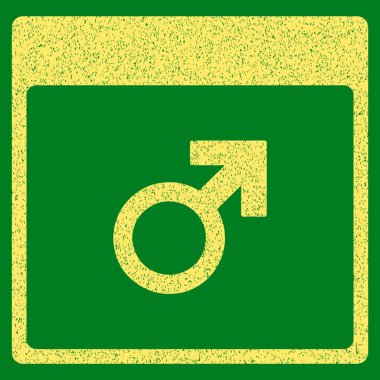 Mars erkek sembol takvim sayfası grenli doku simgesi