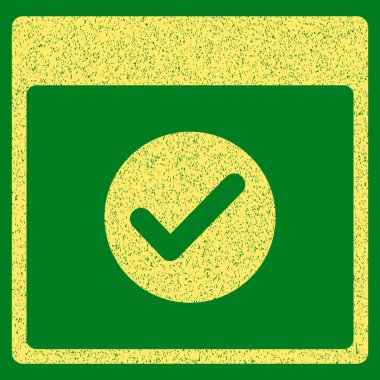 Ok takvim gün grenli doku simgesi