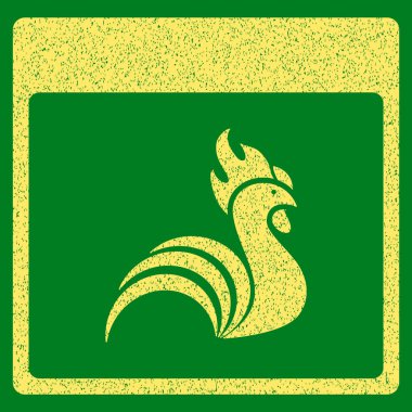 Horoz takvim sayfası grenli doku simgesi